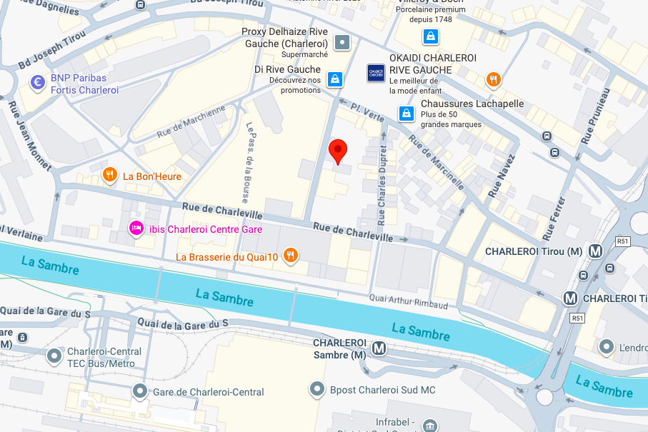 Emplacement sur la carte